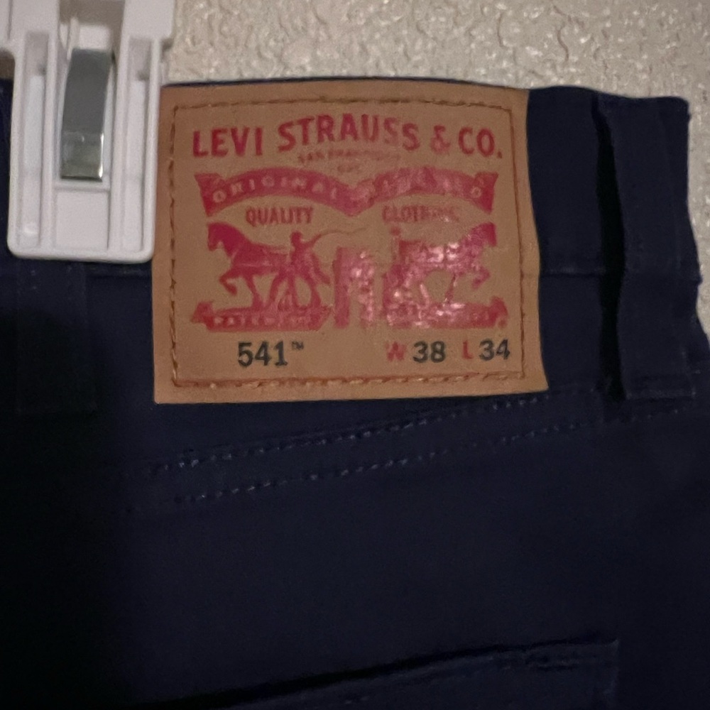 NWT Levi's Navy Blue Twill 541 Athletic Taper Jeans - Picture 4 of 9